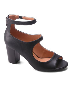 Vivian Betani Black Block Heels - Amethyst Shoes