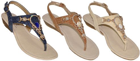 Niki Jewelled Sandals - Amethyst Shoes